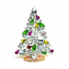 Zig-Zag Xmas Tree Stand-up Decoration 10cm ~ Clear Multicolor*