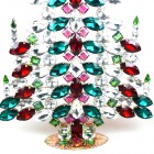 31 cm XXL Xmas Tree Table Decoration ~ Clear Red Emerald*
