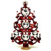 2021 Xmas Tree Decoration 23cm Hearts ~ Red Clear
