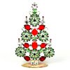 2022 Xmas Tree Stand-up Decoration 22cm ~ Red Green*