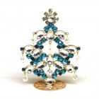 Standing Xmas Tree Decoration with Beads 10cm ~ #03*