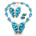 Fairy Butterfly Set With Brooch ~ Aqua*