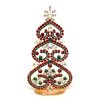 Hearts Standing Xmas Tree 16cm ~ Red Emerald Clear*