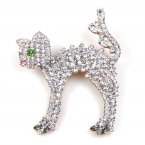 Bristled Cat Pin ~ White