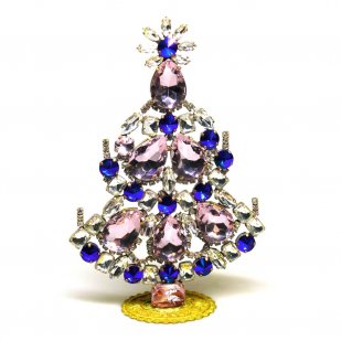 Noble Xmas Tree Decoration 16cm ~ Pink Blue*