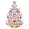 21cm Xmas Tree Decoration Navettes ~ Pink Clear*