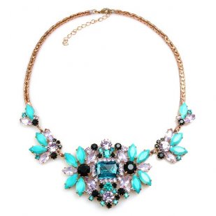 Florence Necklace ~ Turquoise Multicolor