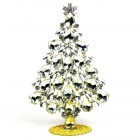Xmas Teardrops Tree Standing Decoration 15cm ~ Clear Crystal*