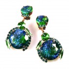 Grace Earrings Clips ~ Extra Emerald*