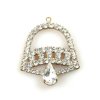 Clear Crystal Bell ~ Xmas Pendant #3