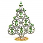 Xmas Tree Decoration Rings and Navettes ~ Clear Green