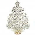 14 Inches Giant Xmas Tree with Navettes ~ Clear Crystal