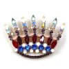 Crown of King Brooch ~ Multicolor