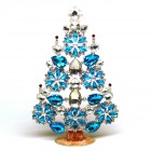 Christmas Tree Stand-up Decoration 22cm ~ Aqua Clear*