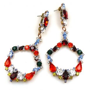 Paradise Valley Earrings Pierced ~ Hyacinth and Colors