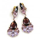 Fancy Essence Earrings Clips ~ Purple Violet