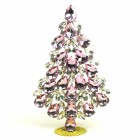 Xmas Teardrops Tree Decoration 20cm ~ Pink Clear*