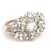 Florence Clamper Bracelet ~ Clear Crystal