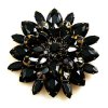 Grand Blossom Brooch ~ Large ~ Black