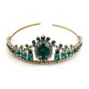 Gods Eye Tiara Lite ~ Clear Crystal Emerald