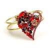 Valentines Love Heart ~ Clamper Bracelet