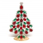 Pears Xmas Tree Rhinestones Decoration 15cm ~ Red Emerald*
