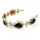 Sonatine Headband Tiara ~ Clear Crystal with Black