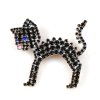 Bristled Kitty Pin ~ Black