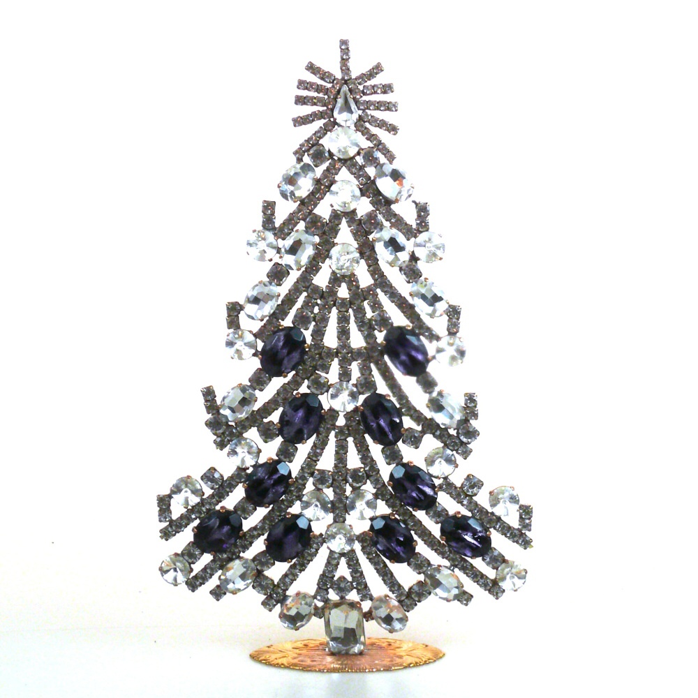 31 cm XXL Xmas Tree Table Decoration ~ Clear Crystal* : LILIEN CZECH,  authentic Czech rhinestone jewelry