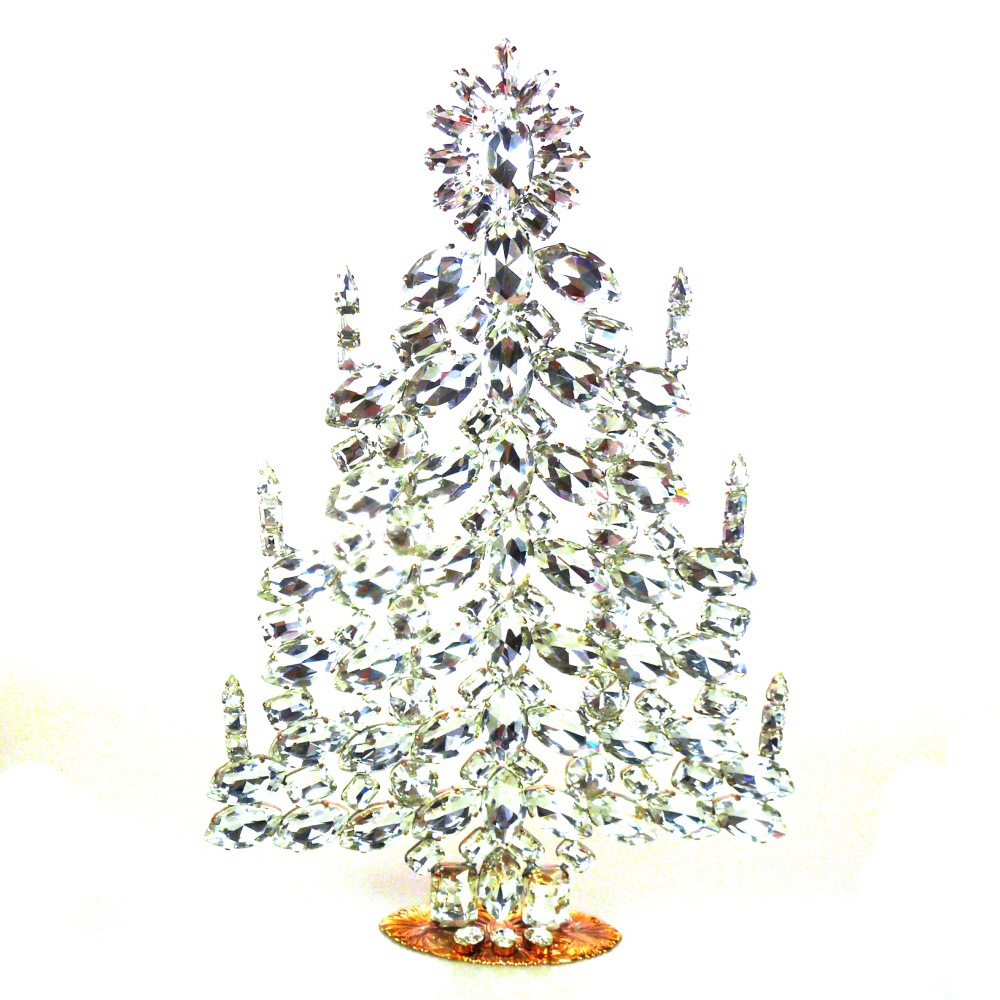 31 cm XXL Xmas Tree Table Decoration ~ Clear Crystal* : LILIEN CZECH,  authentic Czech rhinestone jewelry