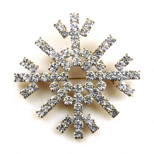 Snowflake Pin ~ Clear Crystal #3 Bigger* : LILIEN CZECH, authentic ...