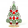 2022 Xmas Tree Stand-up Decoration 22cm ~ Red Green*